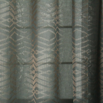 Glimmer Effect | Black Silver - Drapery - Fabric