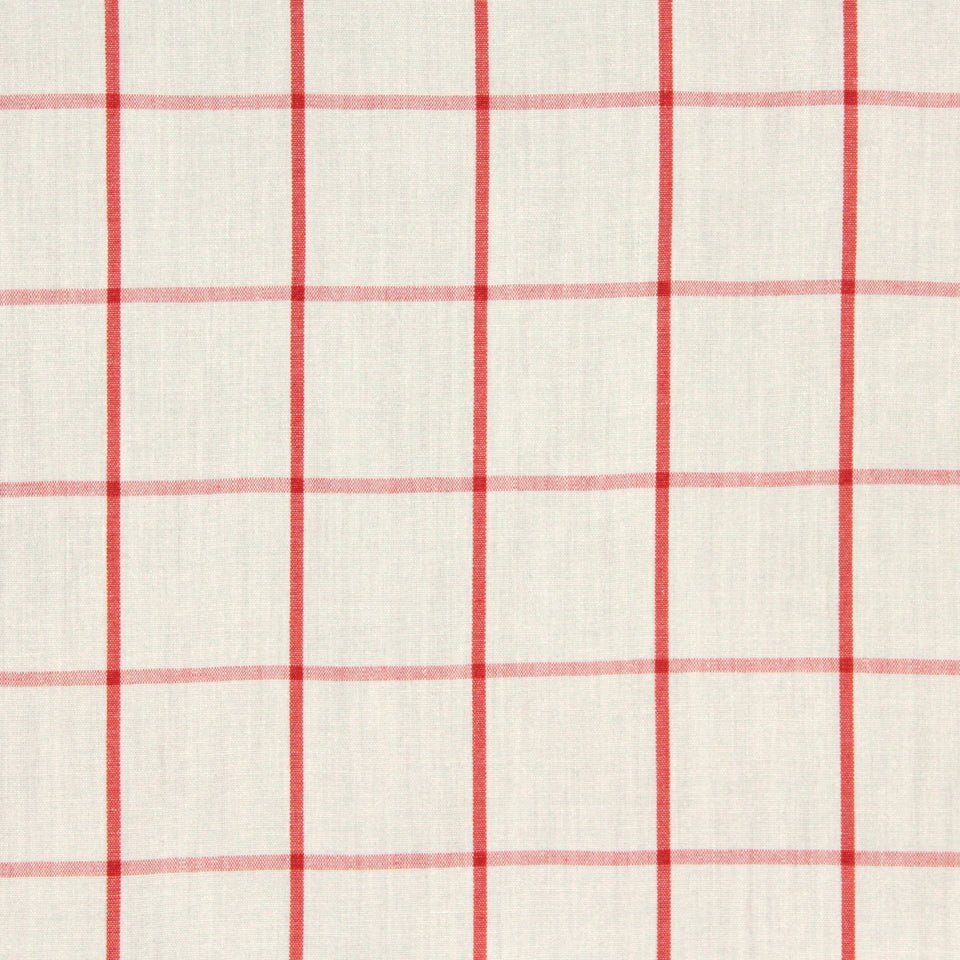 LINSEED PLAID | CORAL - Upholstery - Fabric