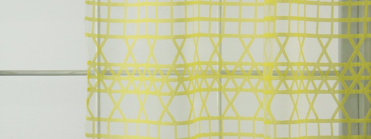 TRIANGLE GRID | CITRON - Drapery - Fabric