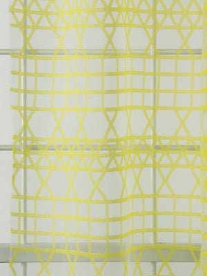 TRIANGLE GRID | CITRON - Drapery - Fabric
