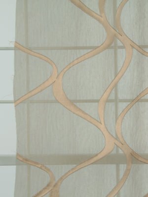 Pretty View | Taupe - Drapery - Fabric