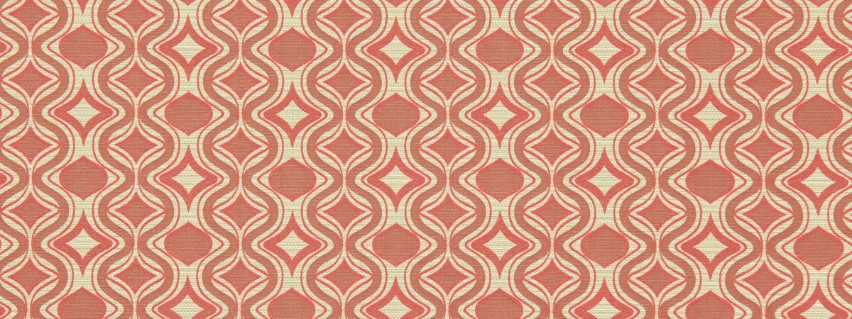 DIAMOND CURVE | TANGERINE - Upholstery - Fabric