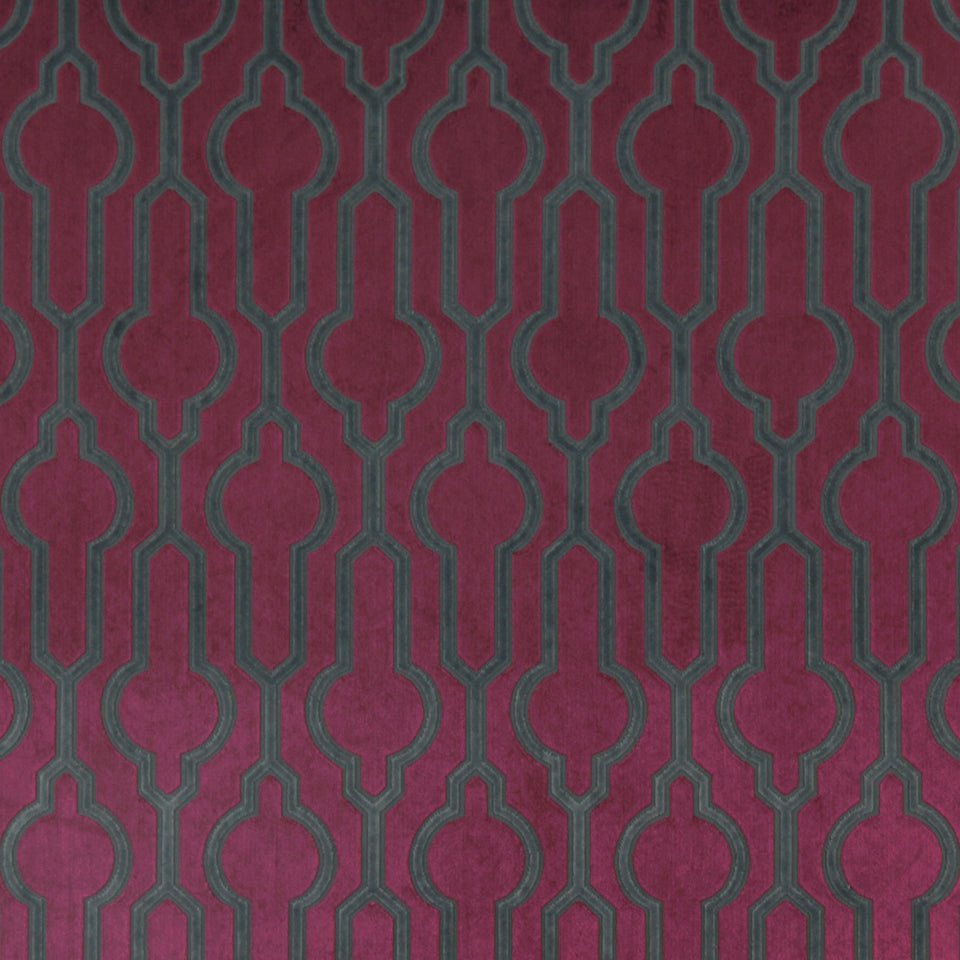 CIRCLE TRELLIS | OXBLOOD - Upholstery - Fabric