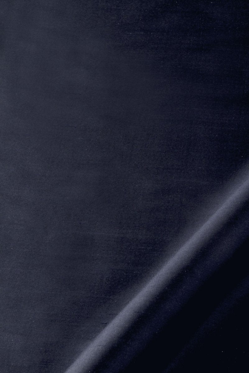 Mysore Silk | Black Blue - Drapery - Fabric