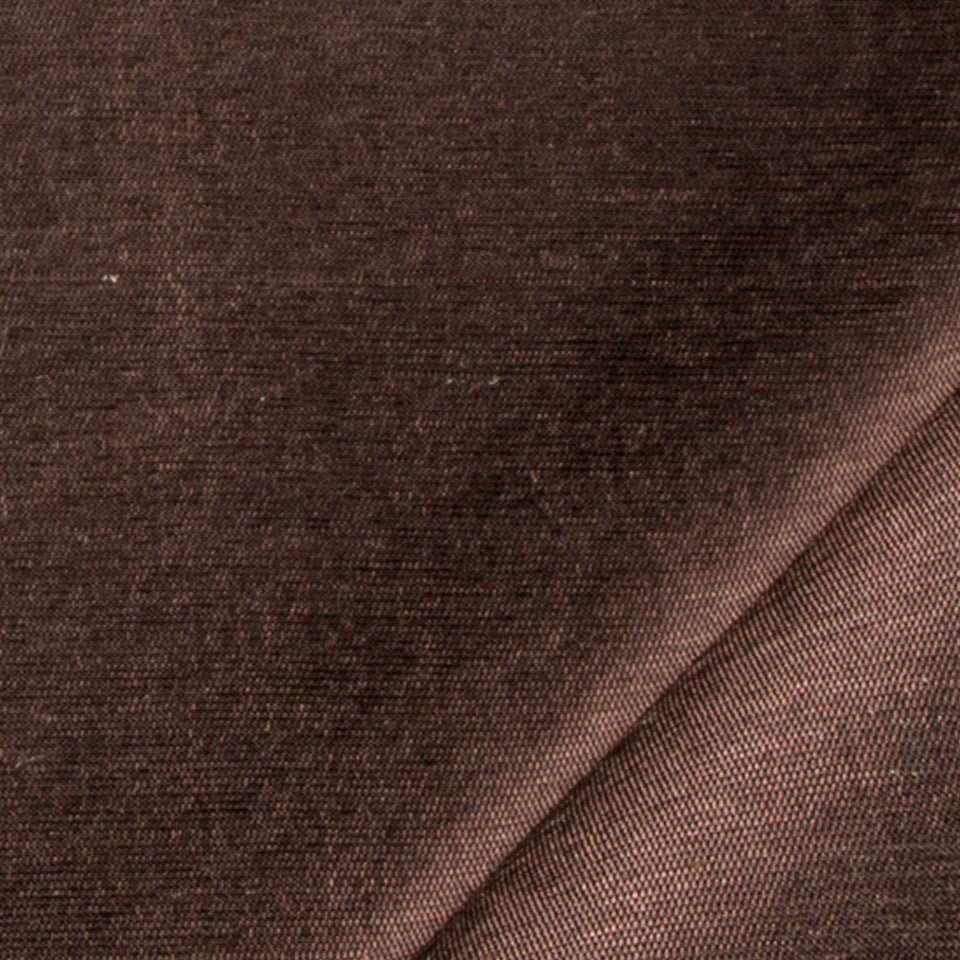 Mulberry Silk | Leather Brown - Drapery - Fabric