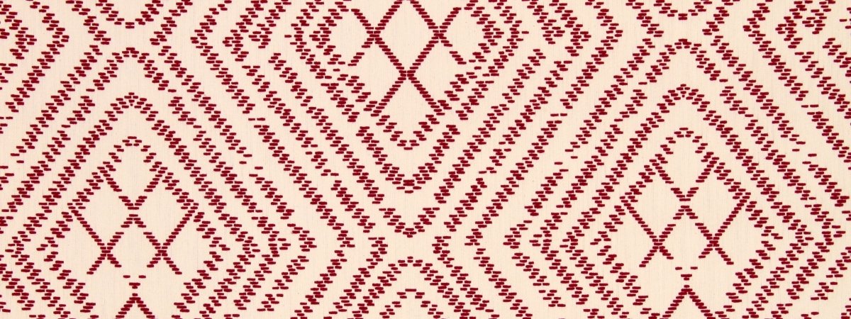 Bengal Stitch | Vermillion - Upholstery - Fabric