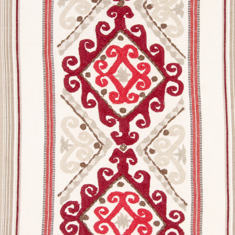 Mela Stripe | Vermillion