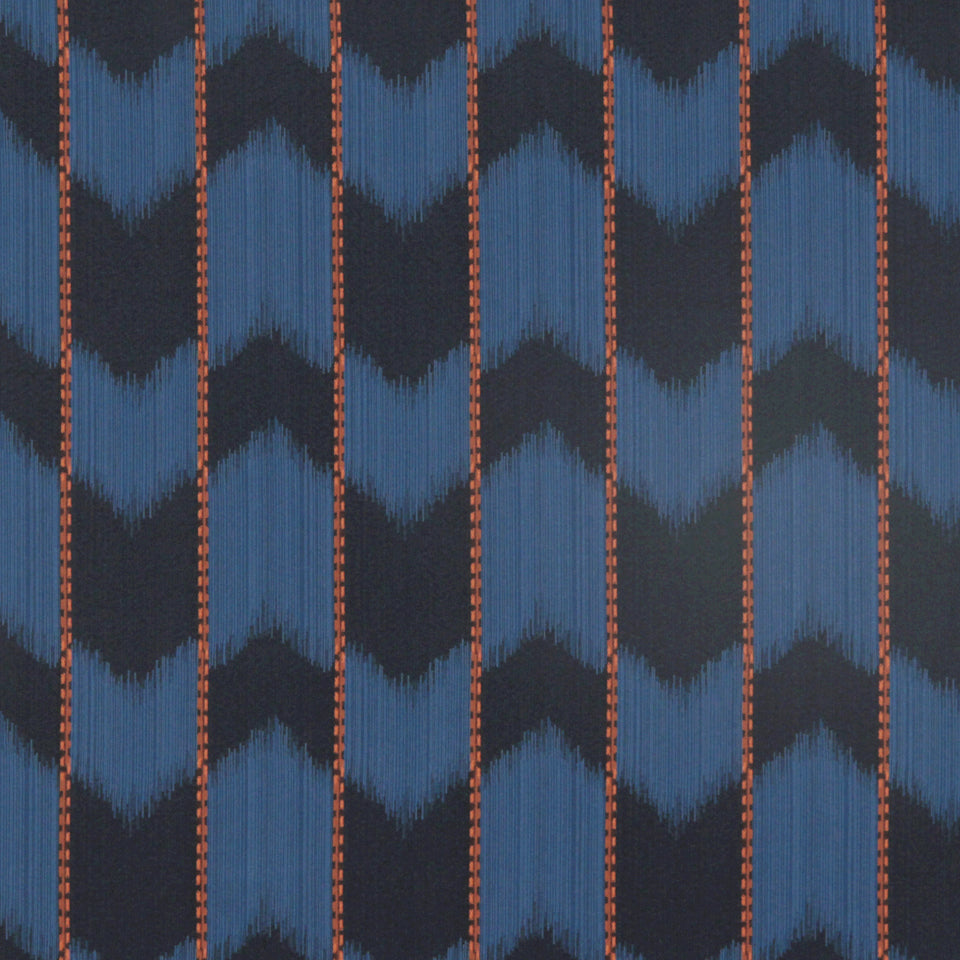 Ikat Satin | Indigo
