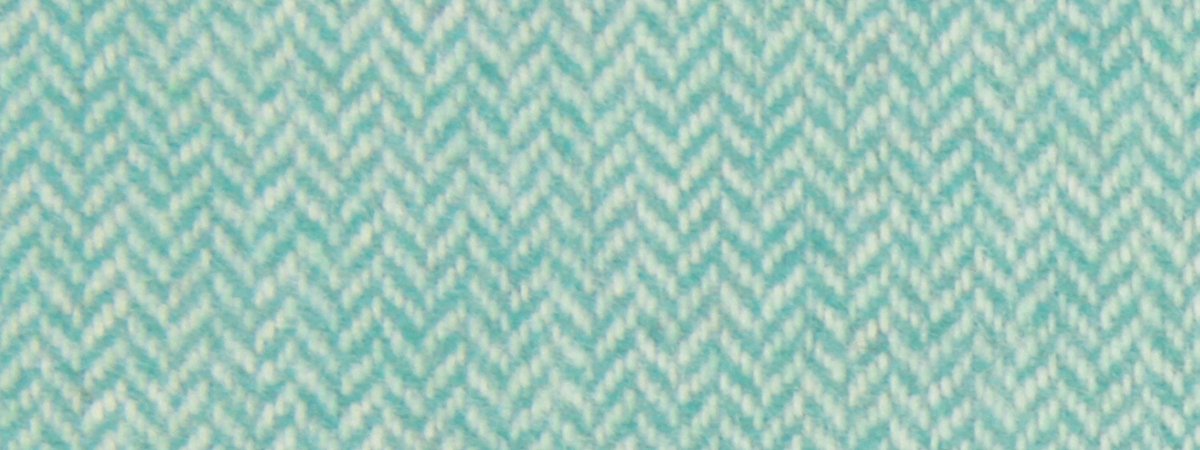 Wool Chevron | Turquoise - Upholstery - Fabric