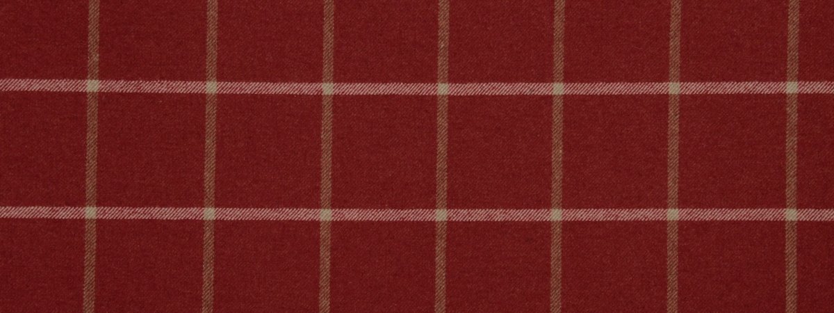 Helios Plaid | Classic Crimson - Upholstery - Fabric