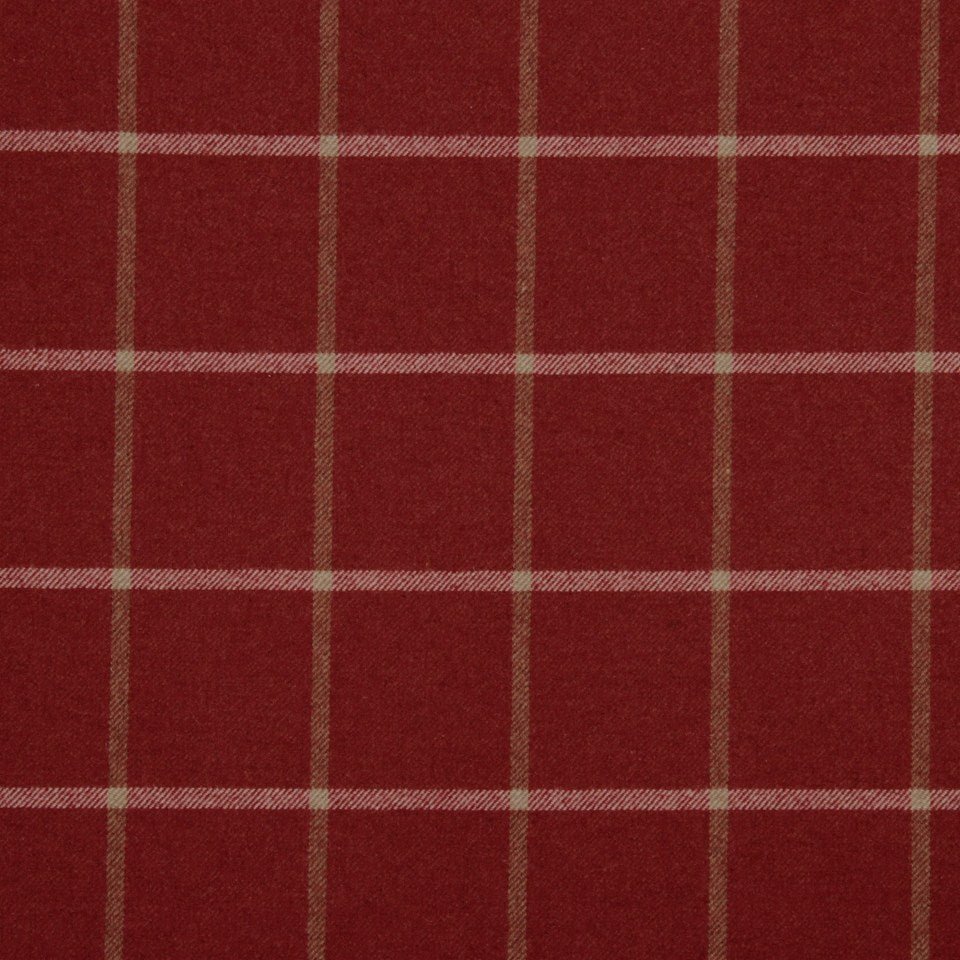 Helios Plaid | Classic Crimson - Upholstery - Fabric