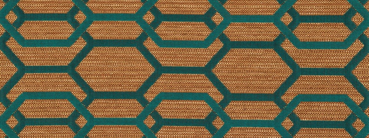 HEXAGON LINKS | MEDITERRANEAN - Upholstery - Fabric