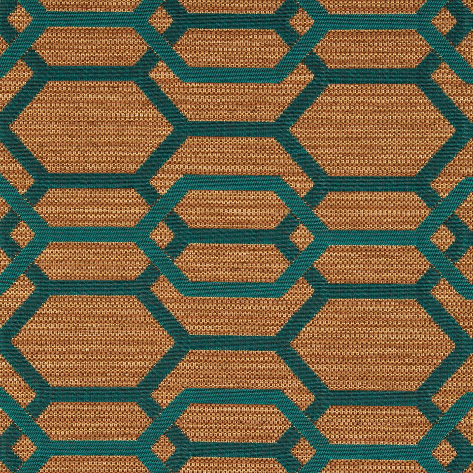 HEXAGON LINKS | MEDITERRANEAN - Upholstery - Fabric
