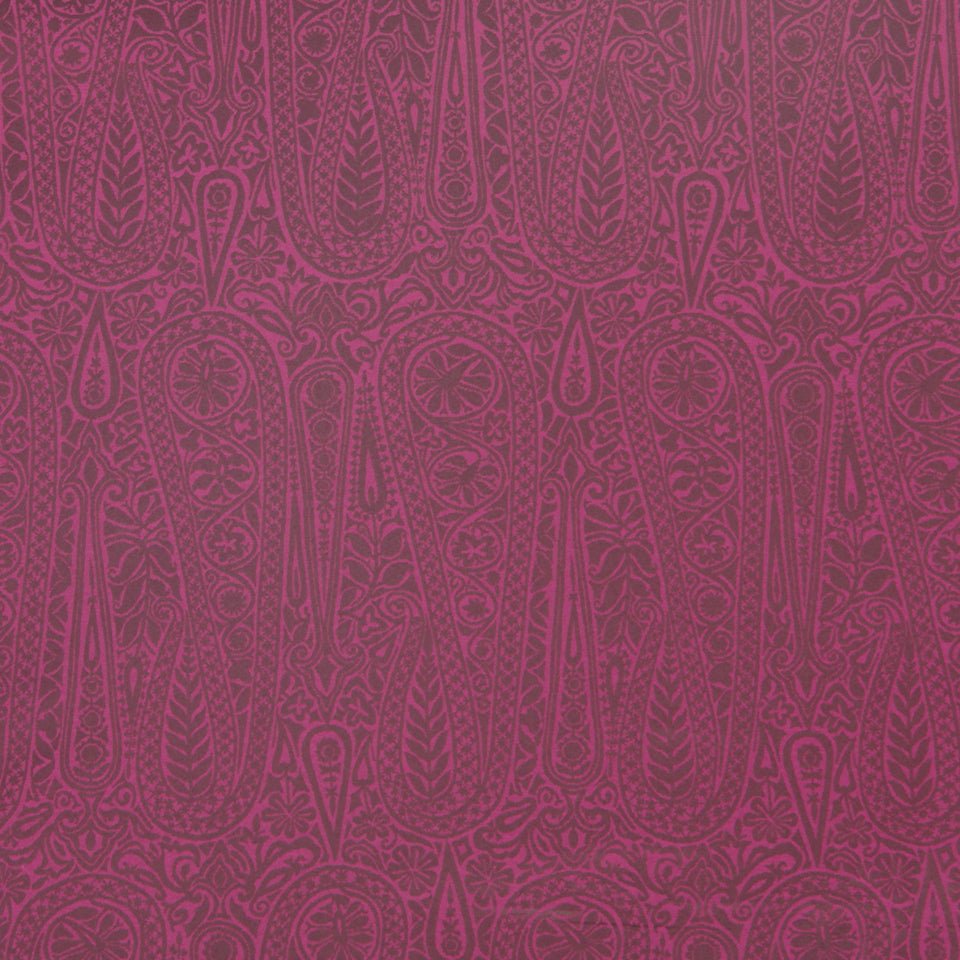 SATIN PAISLEY | RHUBARB - Upholstery - Fabric