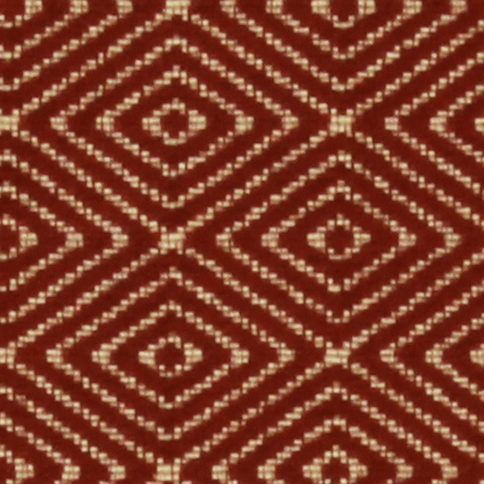 RAISED GEO | CLASSIC CRIMSON - Upholstery - Fabric