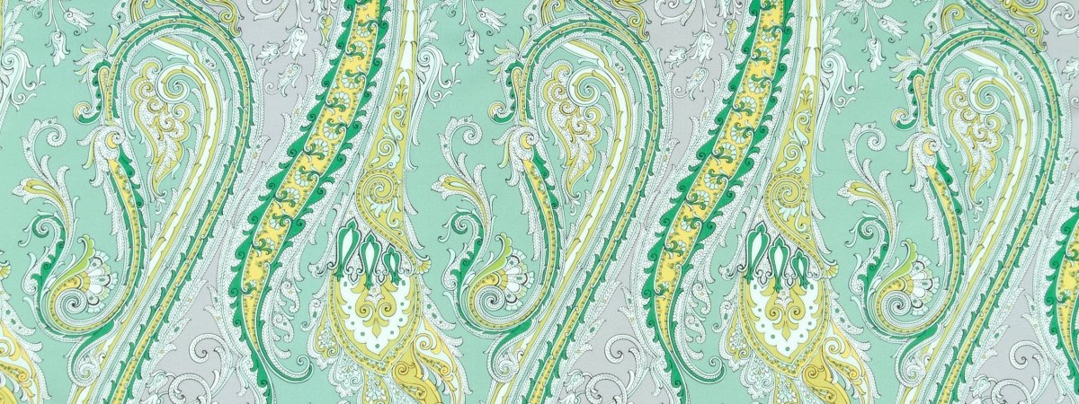 Fun Paisley | Zinc - Upholstery - Fabric