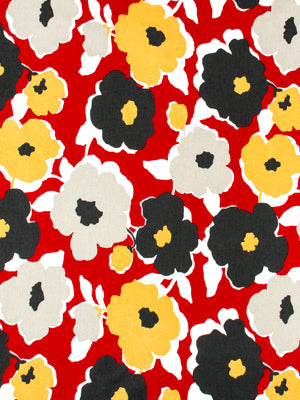 TOP FLORAL | RED LACQUER