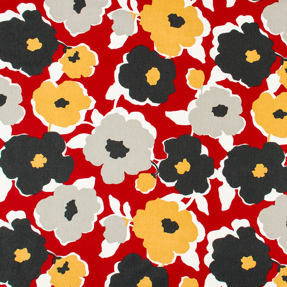 TOP FLORAL | RED LACQUER
