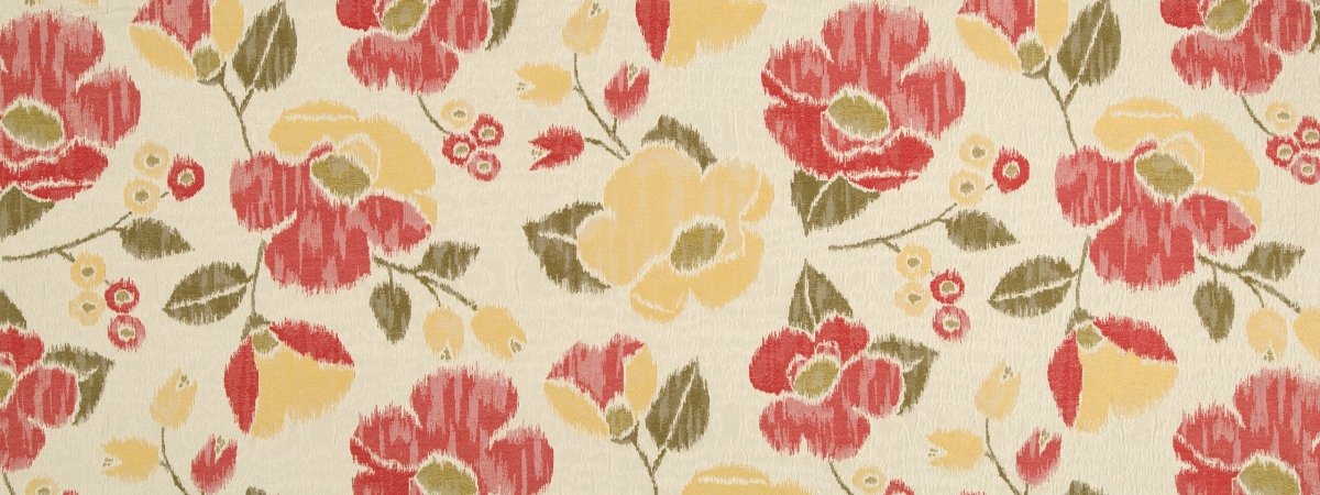 VIVID POSEY BK | CORAL - Upholstery - Fabric
