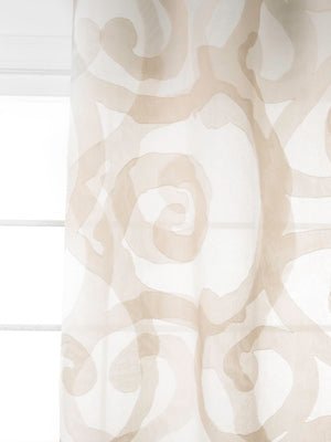 Modern Curve | Sand - Drapery - Fabric