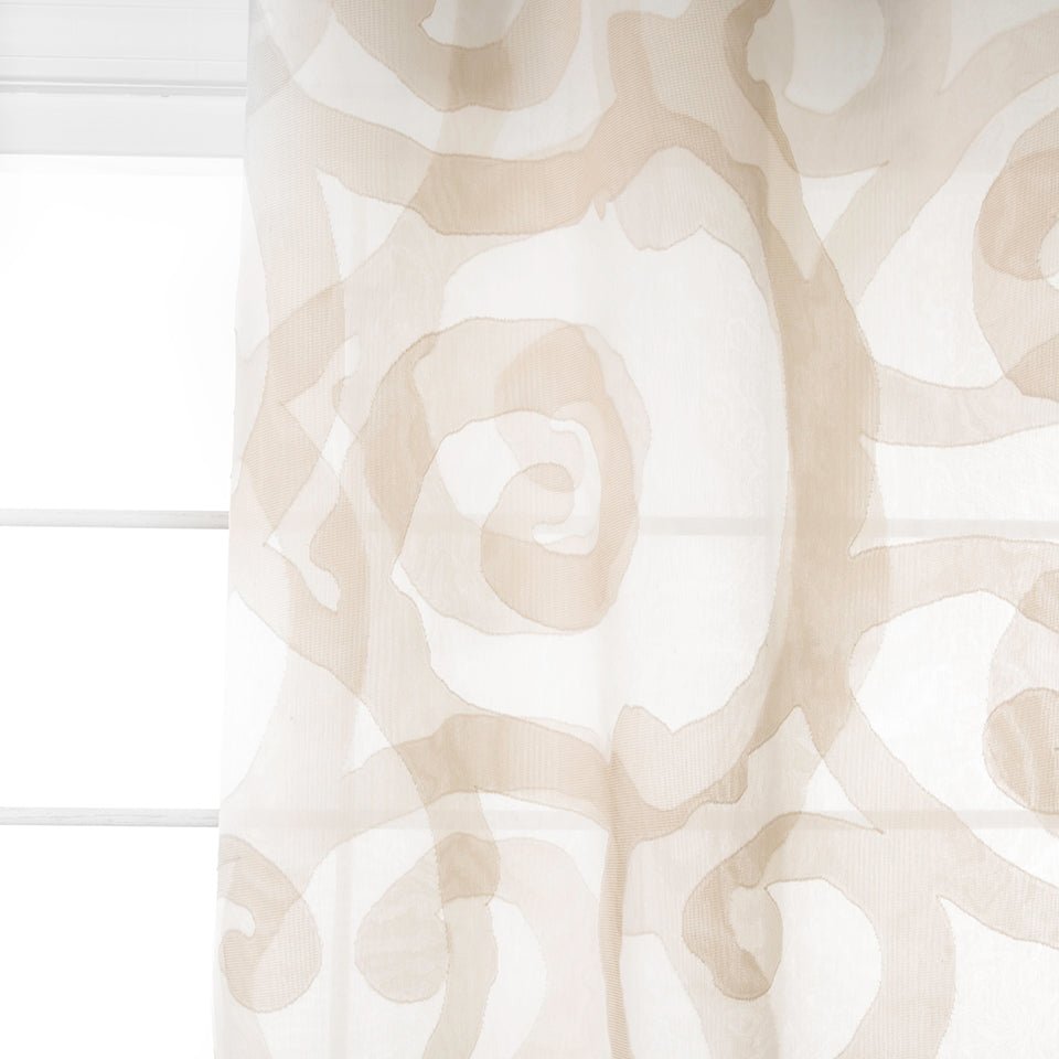 Modern Curve | Sand - Drapery - Fabric