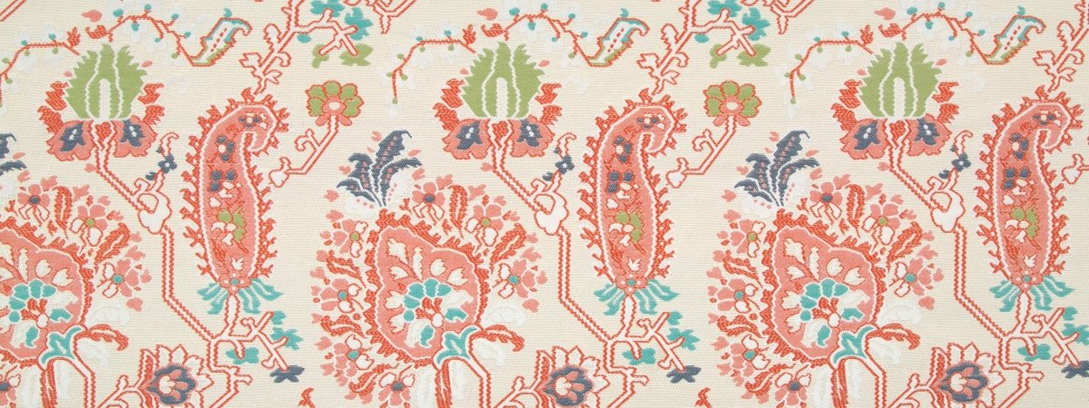 AZTEC FLOWERS | CORAL REEF - Upholstery - Fabric