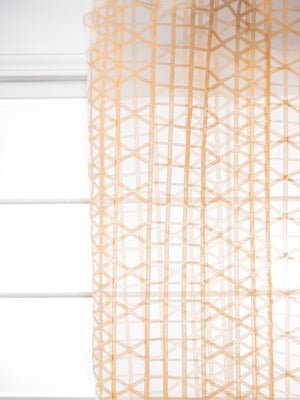 Triangle Grid | Marigold - Drapery - Fabric