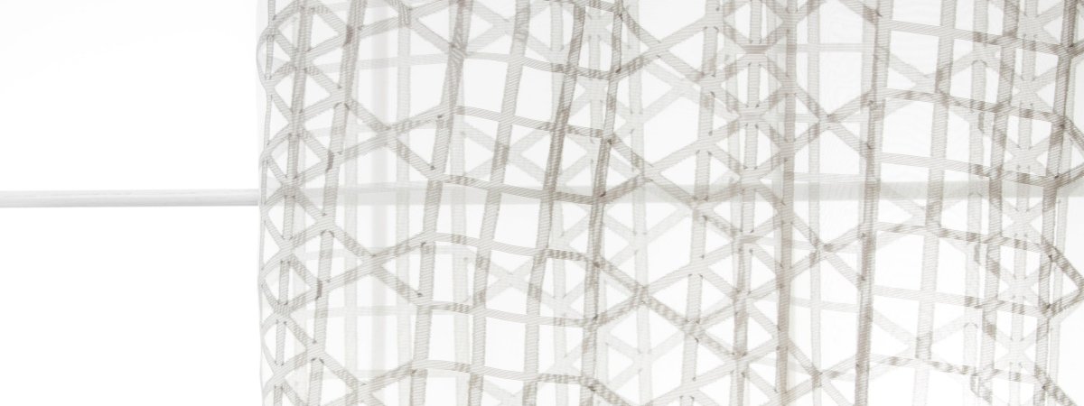 TRIANGLE GRID | PEWTER - Drapery - Fabric