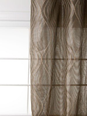 OPTIC MOVES | BLACK LINEN - Drapery - Fabric