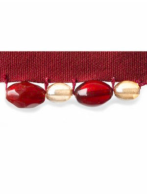 JEWELED CORD | LACQUER RED