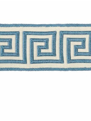Greek Key Braid | Calypso Blue