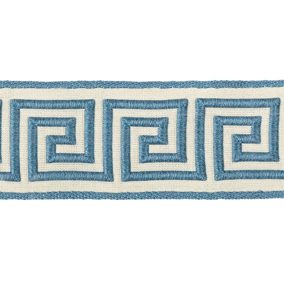 Greek Key Braid | Calypso Blue