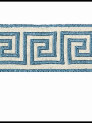 Greek Key Braid | Calypso Blue