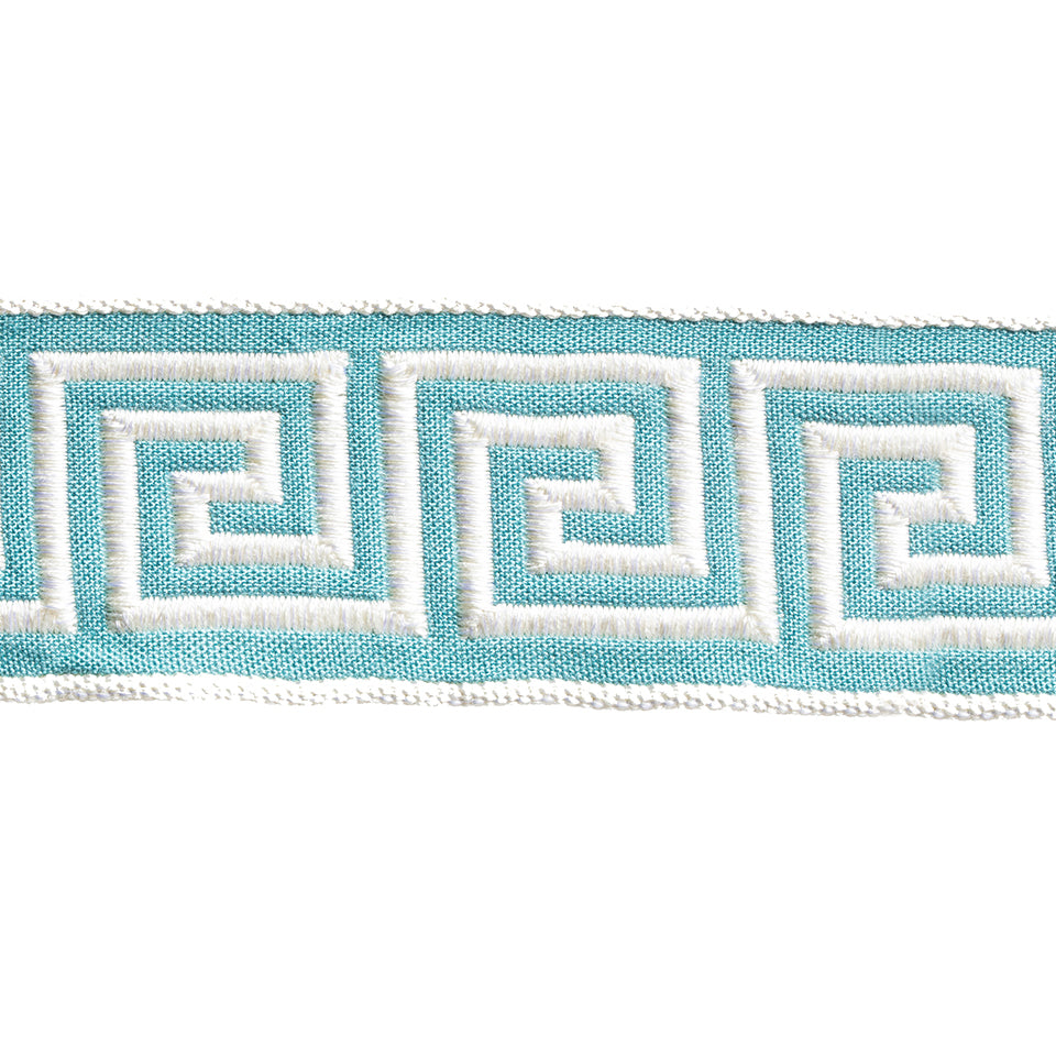 Greek Key Braid | Turquoise
