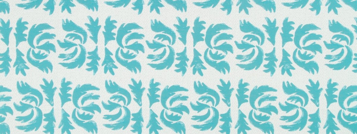 FLOWING PETAL | TURQUOISE - Upholstery - Fabric