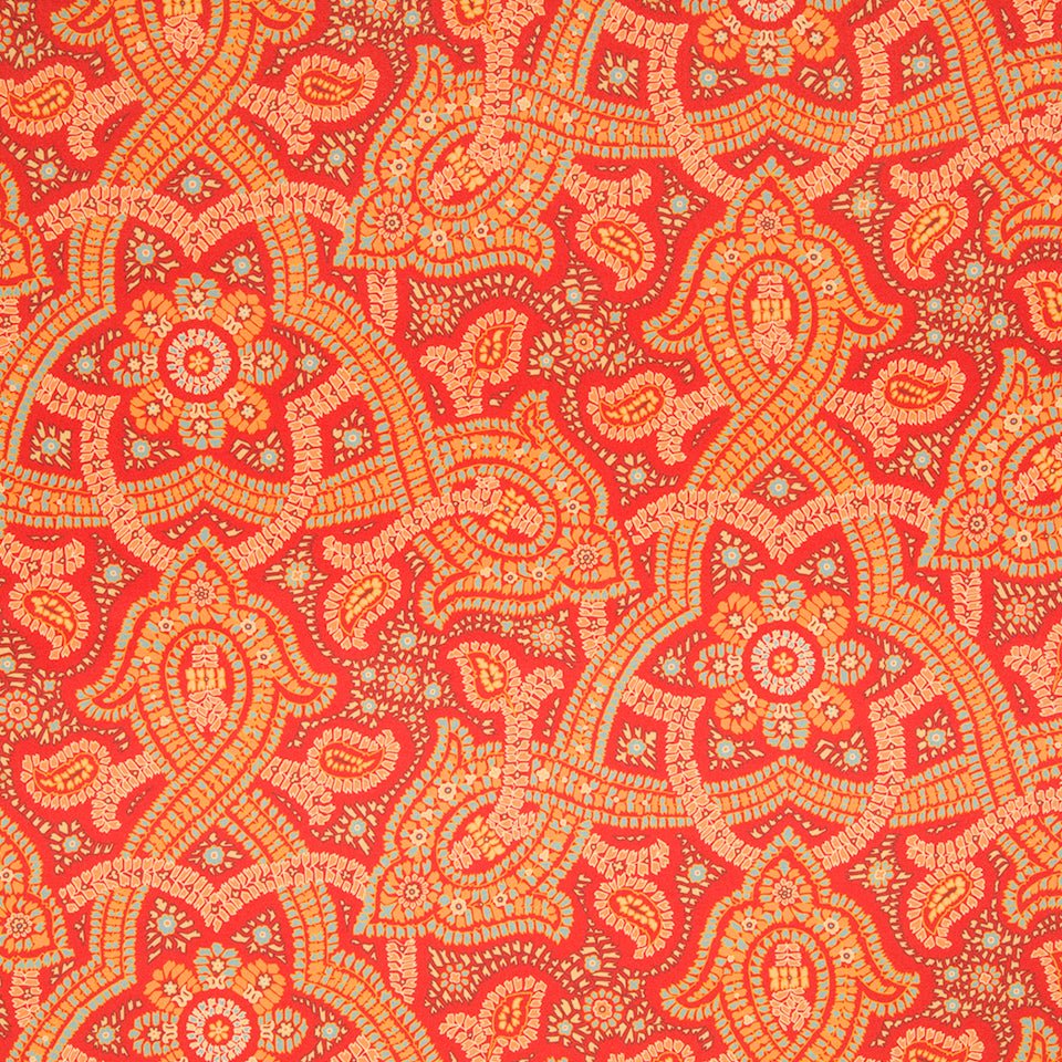 SAMBA PAISLEY | TOMATO - Drapery - Fabric