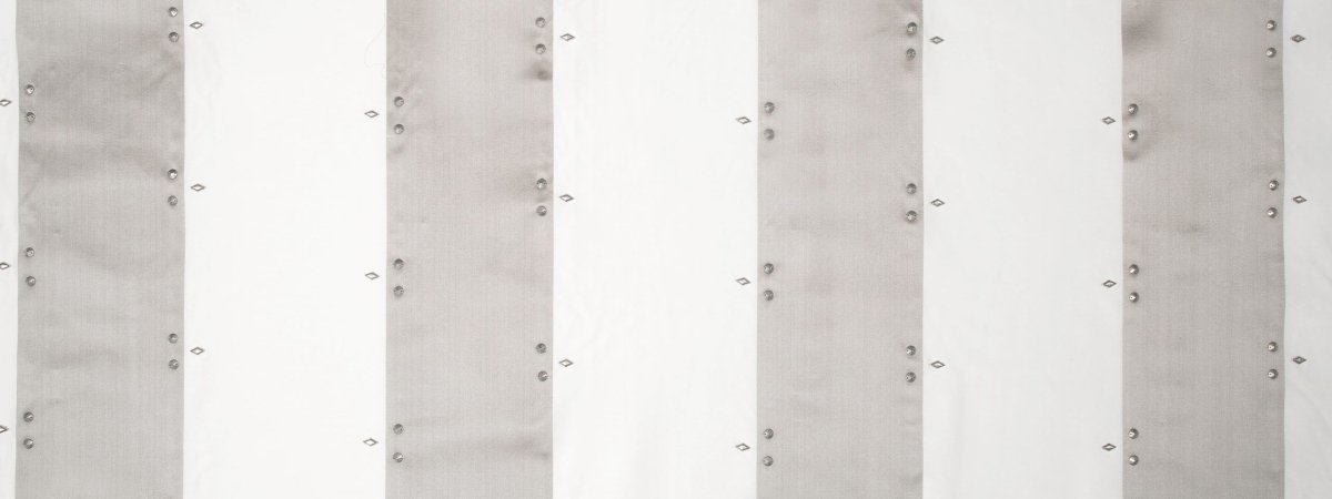 Mayara Stripe | Silver - Drapery - Fabric