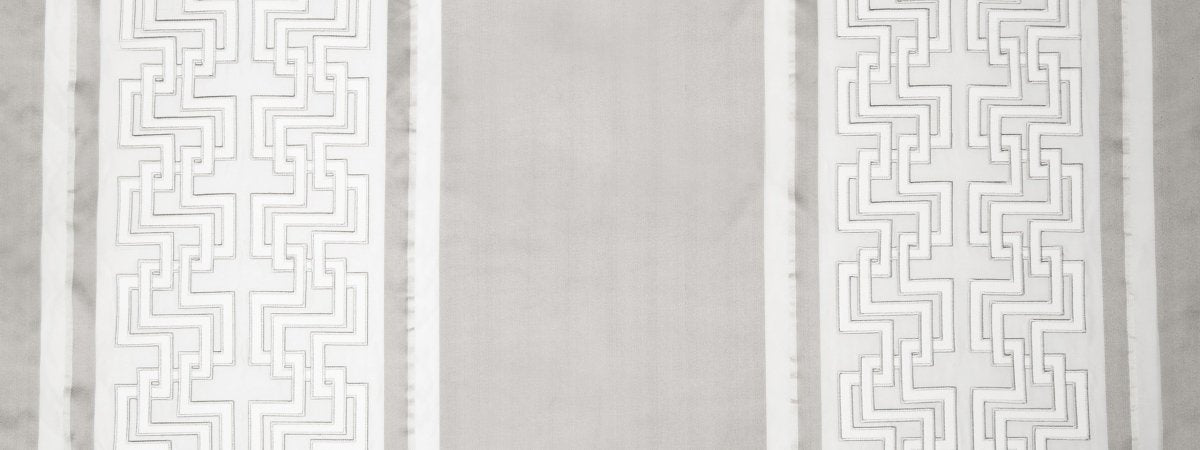 Leandro Stripe | Silver - Drapery - Fabric