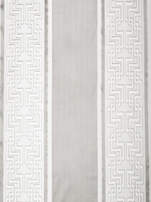 Leandro Stripe | Silver - Drapery - Fabric