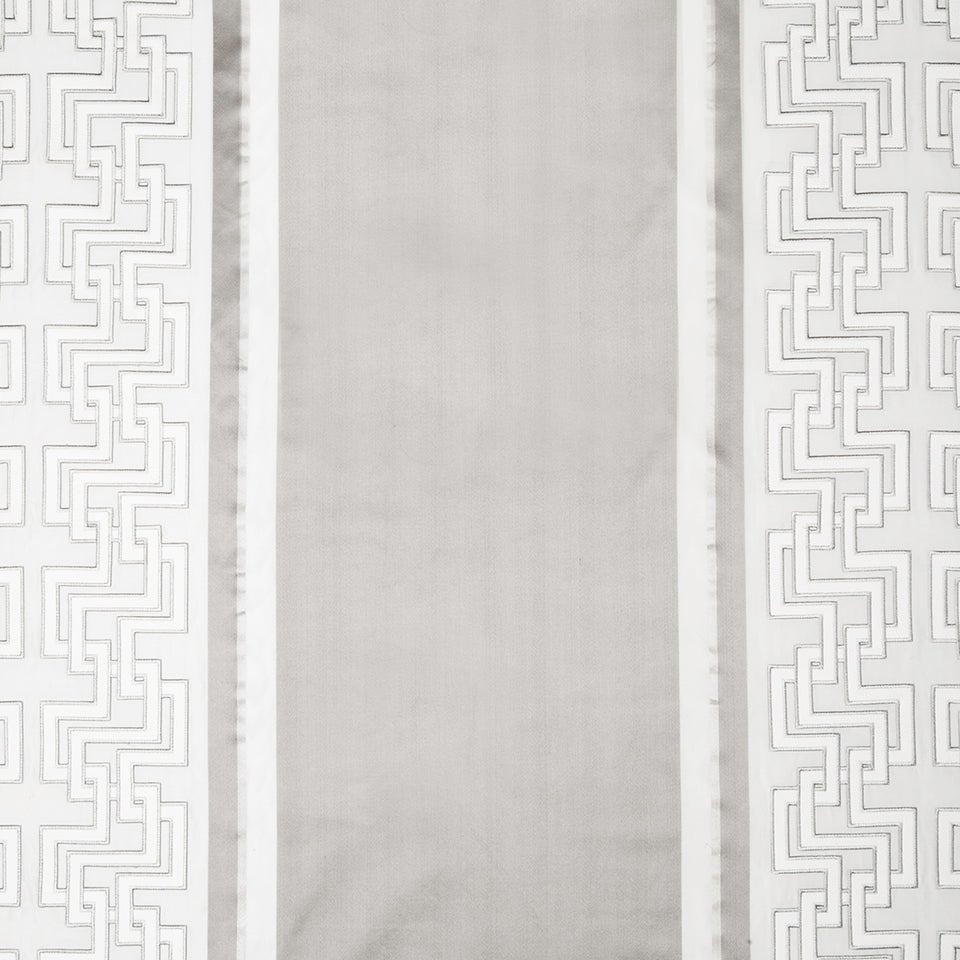 Leandro Stripe | Silver - Drapery - Fabric