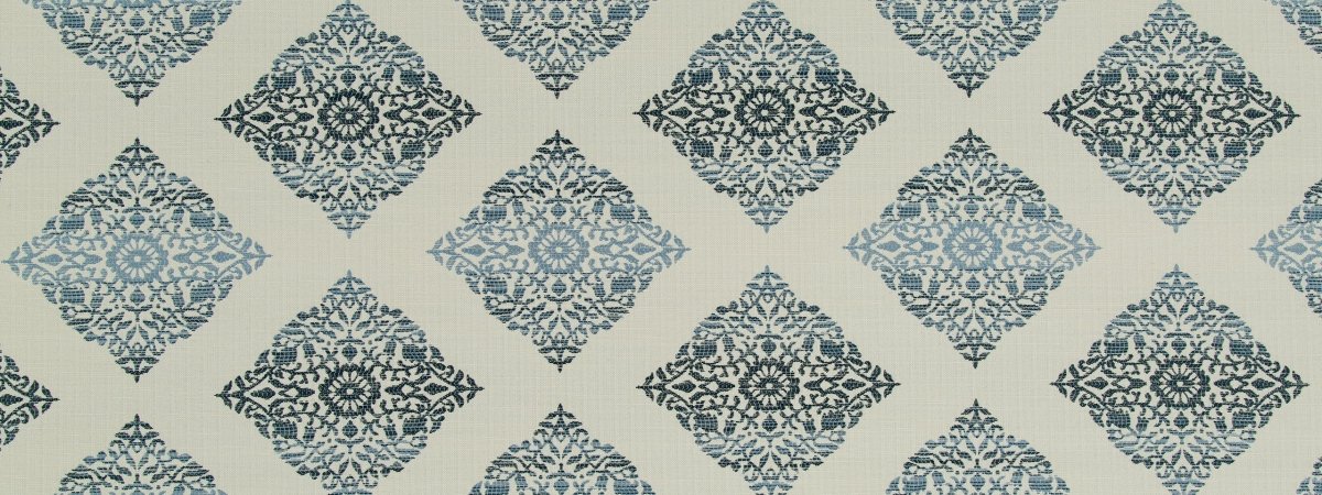 Bikram Fret Bk | Twilight - Upholstery - Fabric