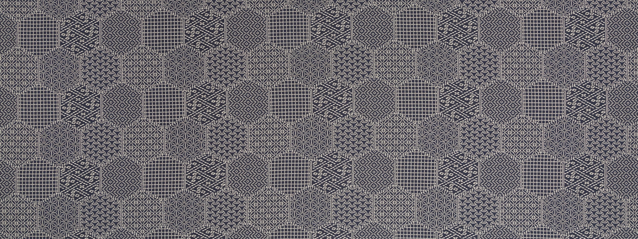 STITCHED HEX | BATIK BLUE