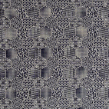 STITCHED HEX | BATIK BLUE