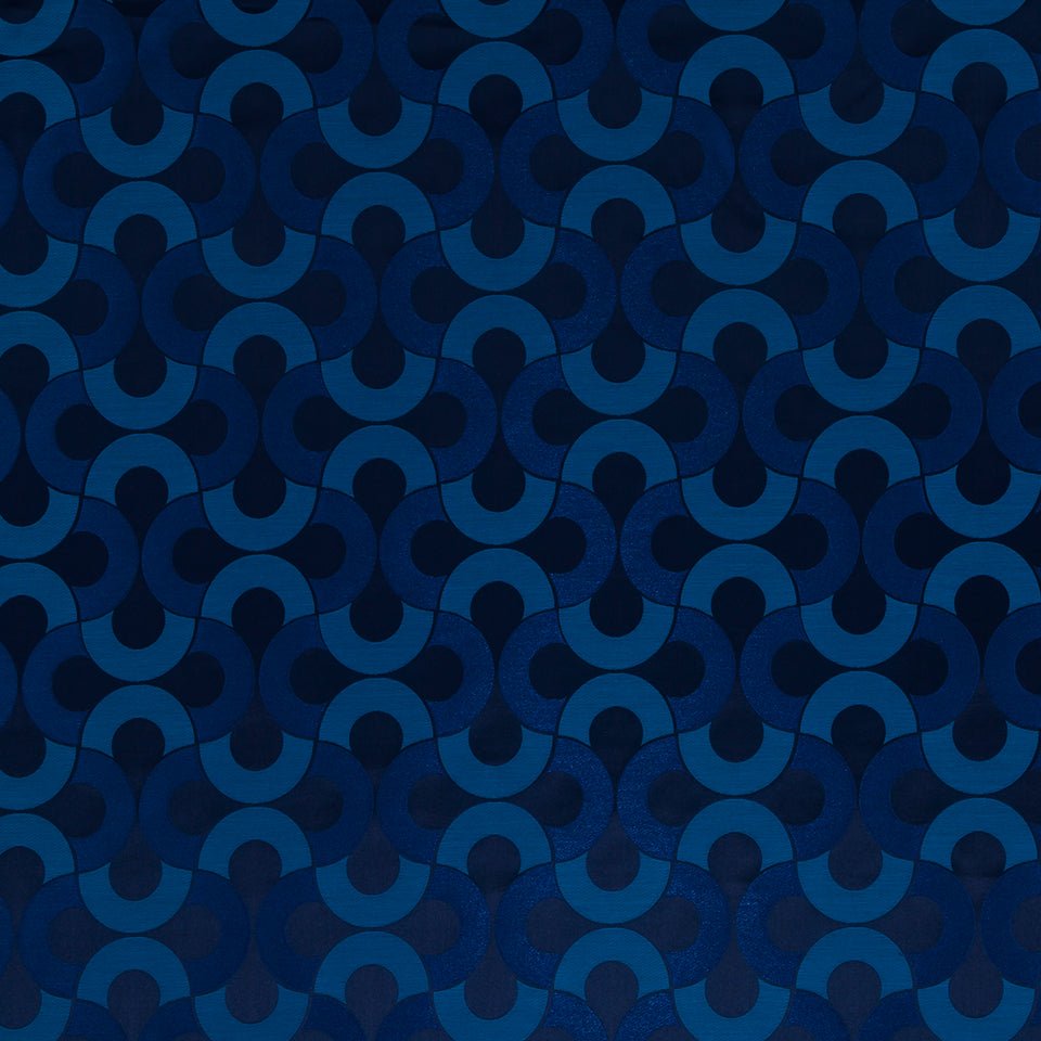SETTING CIRCLE | BATIK BLUE - Drapery - Fabric