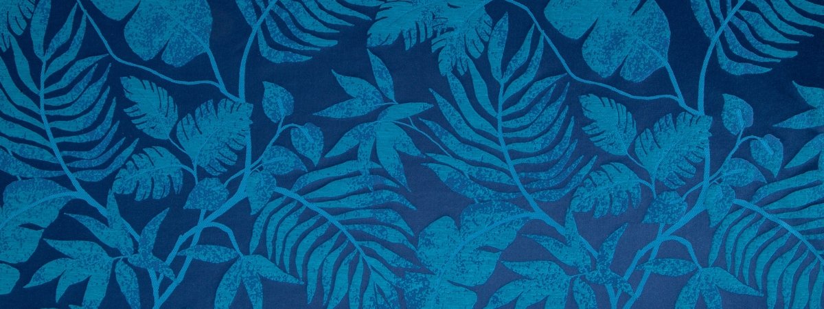 POSITANO PALM | NAVY - Drapery - Fabric