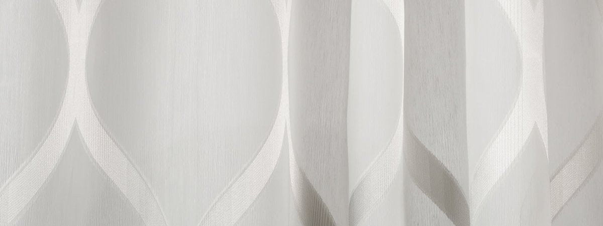 Ombre Ogee | Platinum - Drapery - Fabric