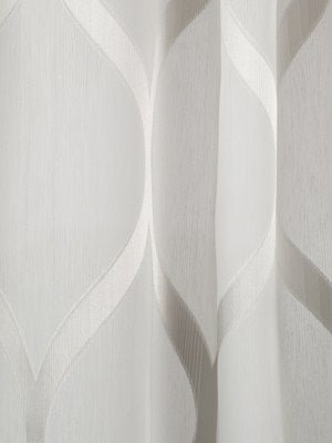 Ombre Ogee | Platinum - Drapery - Fabric