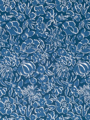 Thea Damask | Indigo