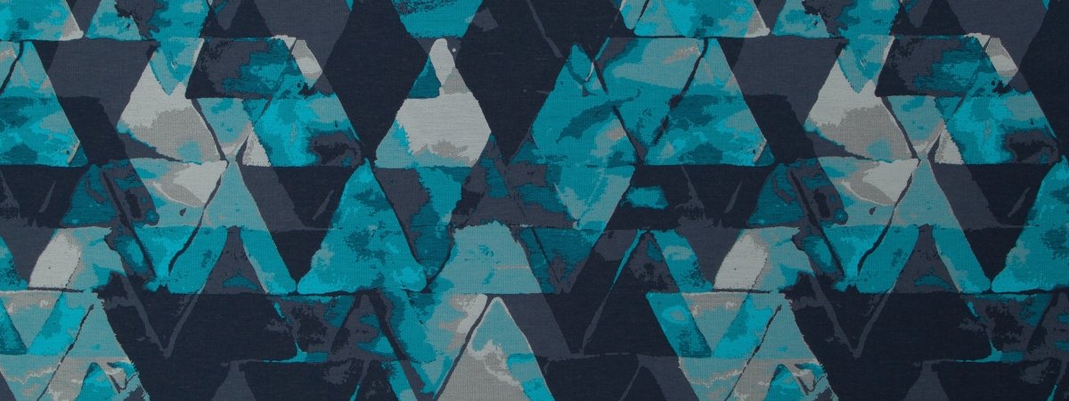 PHOTO MOSAIC | CERULEAN - Upholstery - Fabric