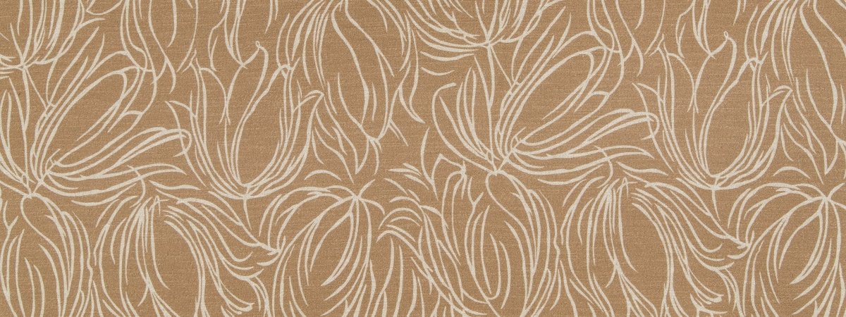 Tulip Etch | Tea - Upholstery - Fabric